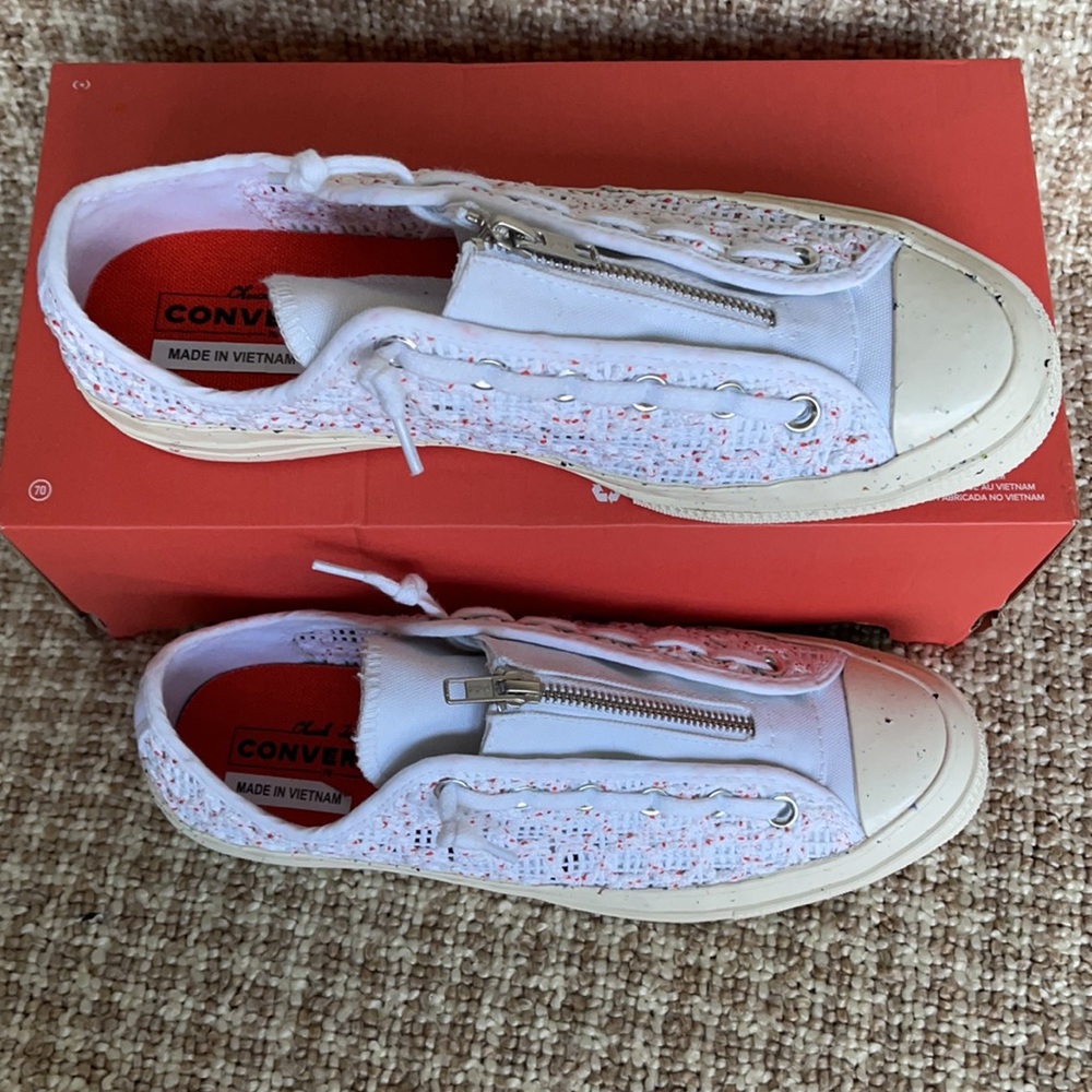 Converse Chuck 70 OX White/Bright Poppy/Egret WMNS - Picture 3 of 16